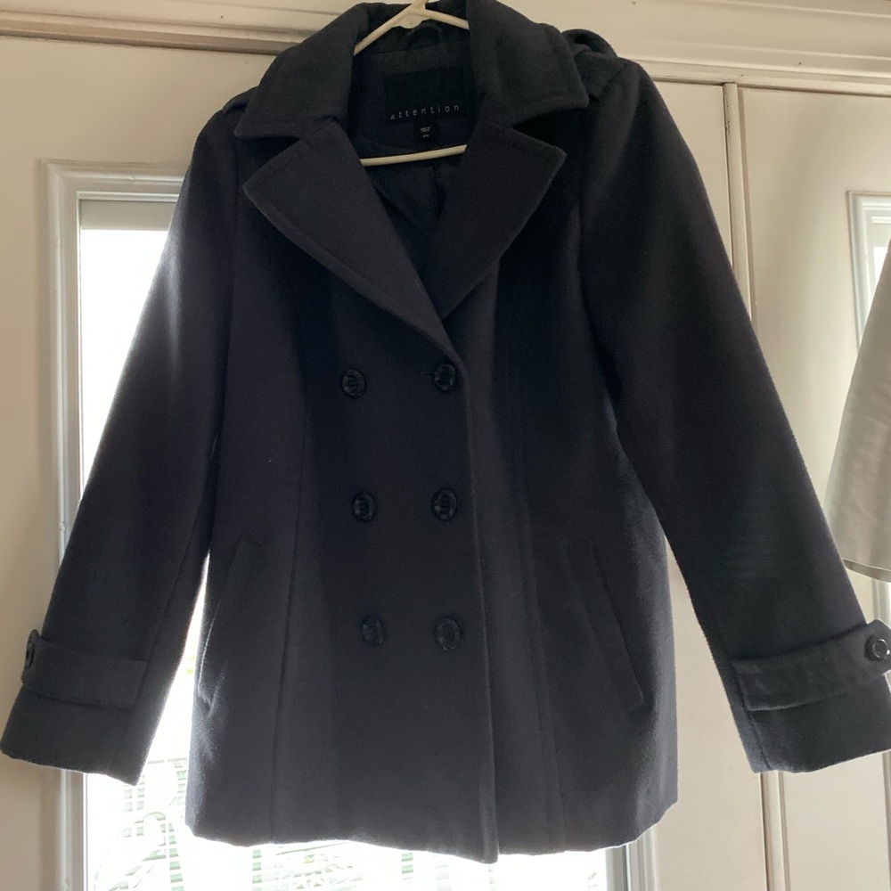 Purple/gray Pea Coat
